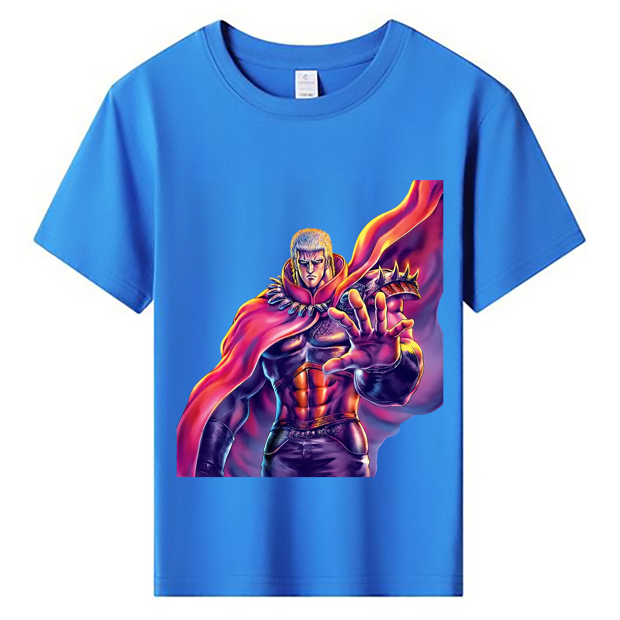 （画像用） 北斗の拳 Fist of the North Star 綿100％キッズTシャツ（フロントプリント）